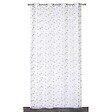 DYLREV - Voilage étamine brodée 140x240 gris - vignette