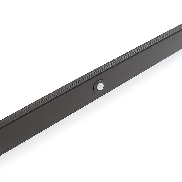 EMUCA - barre de penderie pour armoire Castor avec lumière LED, batterie amovible et détecteur de mouvement, 708, Peint en moka - large