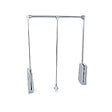 EMUCA - Penderie rabattable pour armoire Hang, 600 - 830, Chromé, Acier et Plastique. - vignette