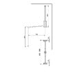 EMUCA - Penderie rabattable pour armoire Hang, 600 - 830, Chromé, Acier et Plastique. - vignette