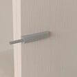 EMUCA - Lot de 10 serrures de porte à visser dans le meuble avec réglage Push Lite, longueur 80mm, Amortisseur, Plastique, Gris - vignette