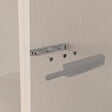 EMUCA - Lot de 10 serrures de porte à visser dans le meuble avec réglage Push Lite, longueur 80mm, Amortisseur, Plastique, Gris - vignette