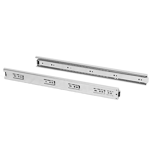 EMUCA - Paire de coulisses pour tiroirs - à billes - 45 x 450 mm - A sortie totale - Zingué - large