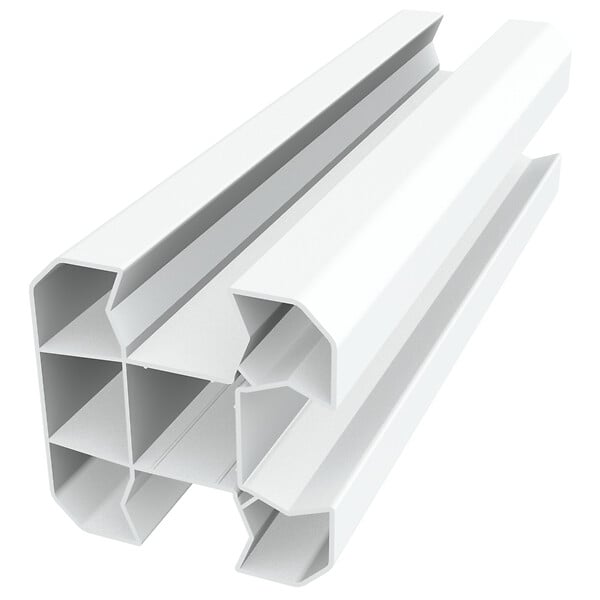 ALTONA - Poteau angle PVC ADELE blanc - 90 x 90 cm - large