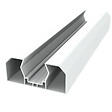 ALTONA - Poteau départ mur PVC ADELE blanc, 2300x90x40mm - vignette
