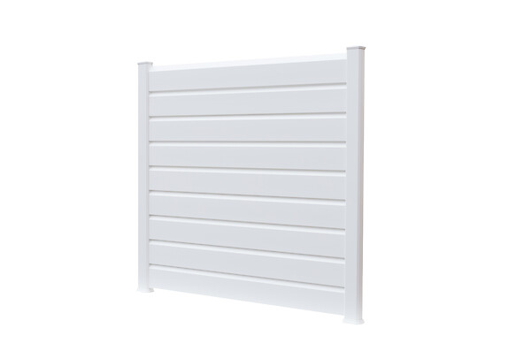 ALTONA - Chapeau poteau départ mur PVC ADELE blanc - large