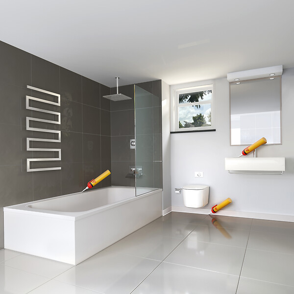 SIKA - SIKASEAL-180 Salle de bain blanc gachette sans pistolet - large
