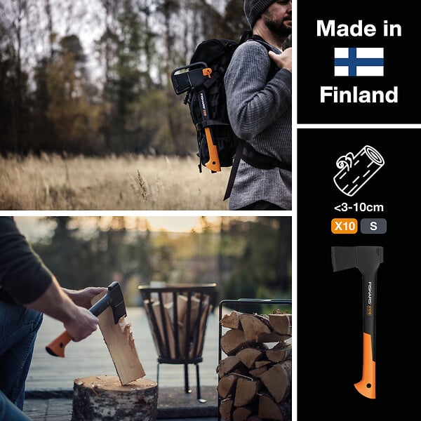 FISKARS - Hachette universelle X10-S - 44.5cm - large