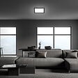 BRILONER - Panneau LED ultra plat - noir - 1xLED-12W - vignette
