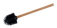 WENKO - Brosse silic. à manche bambou 75mm noir - vignette
