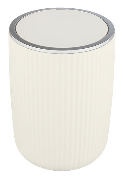 WENKO - Poubelle Agropoli L, blanc crème - large