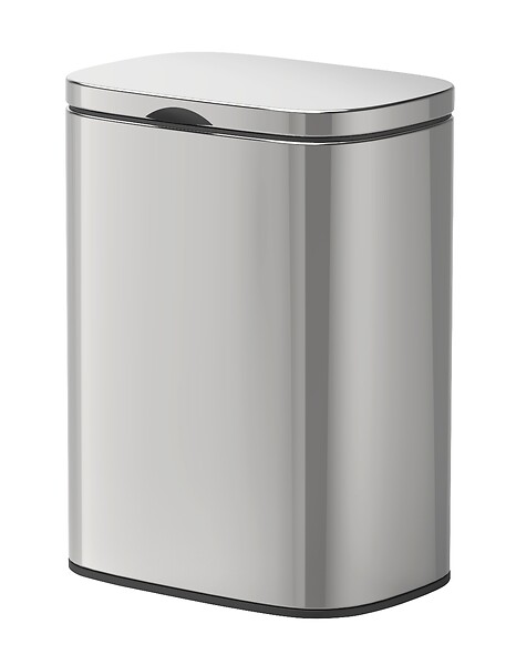 WENKO - Poubelle murale Sare 5l inox brillant - large