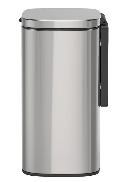 WENKO - Poubelle murale Sare 5l inox brillant - large