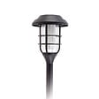 XANLITE - Balise solaire LED noire effet flamme, structure plastique, lumière blanc très chaud 1800 K, autonomie jusqu’à 8 h, alimentation solaire, indice IP44, dimensions 118 × 427 mm, usage extérieur décorati - vignette