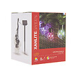 XANLITE - Guirlande LED solaire style ginguette 5 m, 8 ampoules RVB, éclairage multicolore à couleurs changeantes, autonomie jusqu’à 8 h, alimentation solaire, indice IP44, usage extérieur décoratif - vignette