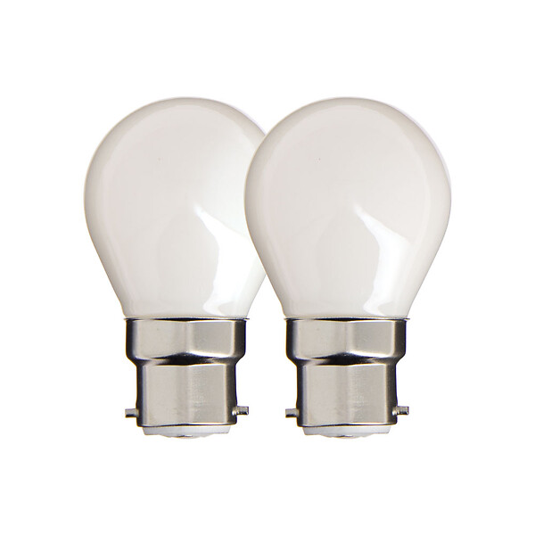 XANLITE - Lot de 2 ampoules filament LED P45, culot E14, puissance équivalente 60W, flux 806 lm, lumière blanc neutre 4000 K - large