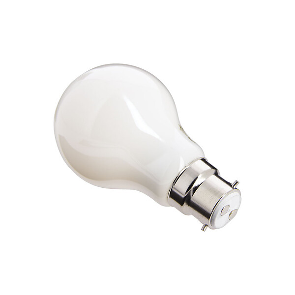 XANLITE - Lot de 2 ampoules Filament LED opaques, culot B22, forme A60, puissance équivalente 60W, flux 806 lm, lumière blanc chaud 2700 K - large