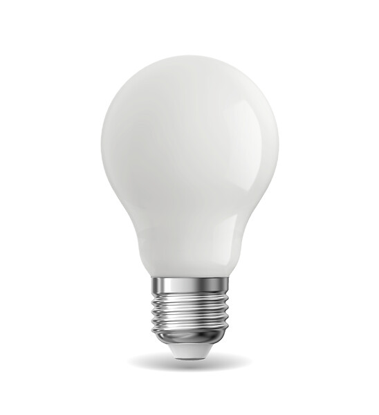 XANLITE - Lot de 2 ampoules Filament LED opaques, culot E27, forme A60, puissance équivalente 60W, flux 806 lm, lumière blanc chaud 2700 K - large