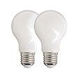 XANLITE - Lot de 2 ampoules Filament LED opaques, culot E27, forme A60, puissance équivalente 60W, flux 806 lm, lumière blanc chaud 2700 K - vignette