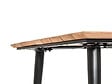 JARDILINE - Table de jardin rectangulaire en bois teck Comores avec 4 fauteuils Cocos - Jardiline - vignette