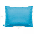 OVIALA - Pouf de jardin polyester azur 180 x 145 cm - Solys - vignette