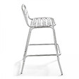 OVIALA - Table de jardin mange-debout et 2 chaises aluminium gris - Brixton - vignette
