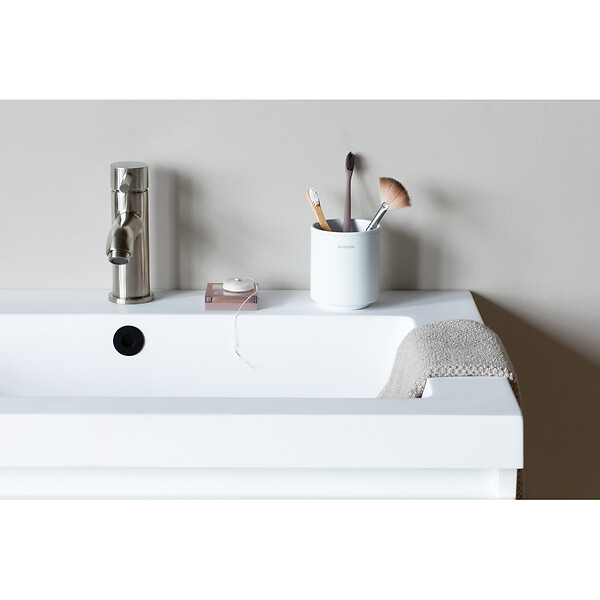 BRABANTIA - MindSet Porte-brosse à dents - Mineral Fresh White - large