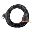 ZENITECH - Rallonge étanche 2P+T H07RN-F 3x1,5mm² 5m avec clip de fixation - orange - Zenitech - vignette