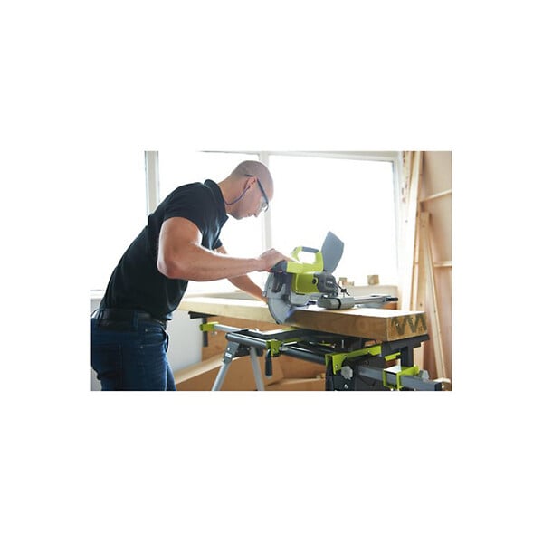 RYOBI - Pack RYOBI Scie à  coupe d'onglets radiale électrique EMS216L - 1500W - 216mm - lame carbure - SB216K16T48A1 - large
