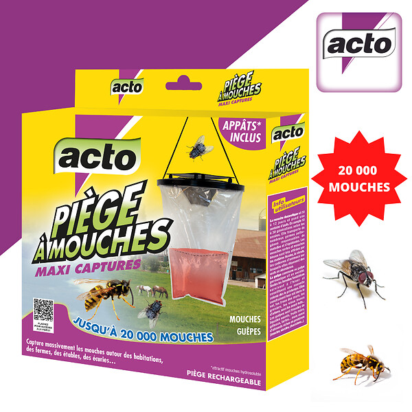 ACTO - Piege a mouches - maxi captures - large
