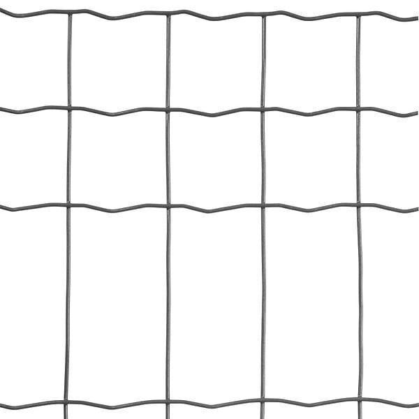 EASY CLOTURE - Grillage soudé en rouleau H1m00 x L25m fil 2.5mm maille 100x50 mm Gris anthracite - large
