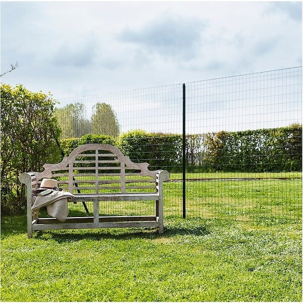 EASY CLOTURE - Grillage soudé en rouleau H1m80 x L25m fil 2.5mm maille 100x50 mm Gris anthracite - large