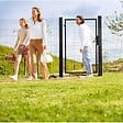 EASY CLOTURE - Portillon grillagé maille 100x50 - Largeur 1m00 - Square Gate - vignette