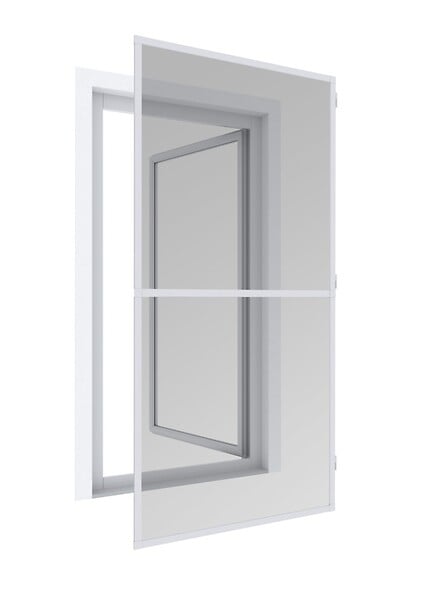 WINDHAGER - Porte battante moustiquaire blanc 100x210cm - large