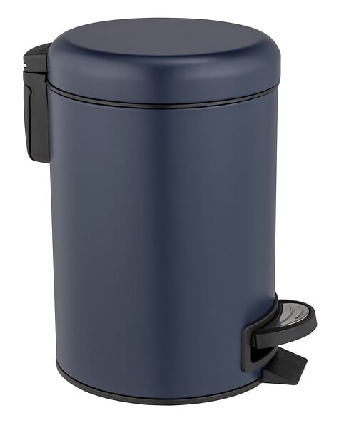 WENKO - Poubelle à pédale Leman, bleu marine 3 l - large
