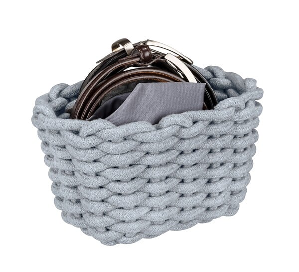 WENKO - Panier de rangement Tia S, gris - large