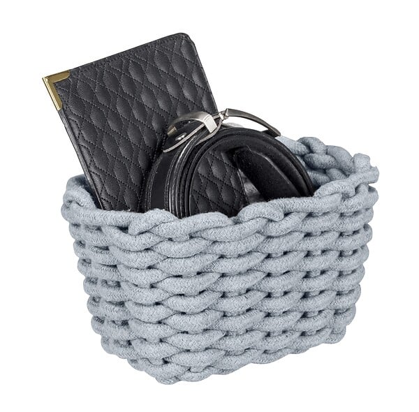 WENKO - Panier de rangement Tia S, gris - large