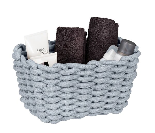 WENKO - Panier de rangement Tia M, gris - large