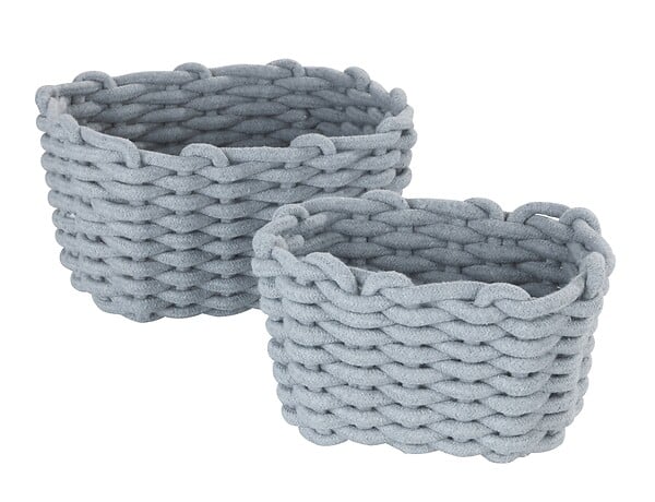 WENKO - Panier de rangement Tia M, gris - large