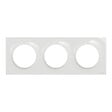 SCHNEIDER ELECTRIC - Odace Styl, plaque Blanc 3 postes horizontaux ou verticaux entraxe 71 - vignette