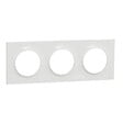SCHNEIDER ELECTRIC - Odace Styl, plaque Blanc 3 postes horizontaux ou verticaux entraxe 71 - vignette