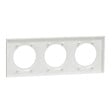 SCHNEIDER ELECTRIC - Odace Styl, plaque Blanc 3 postes horizontaux ou verticaux entraxe 71 - vignette
