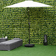 OUTSUNNY - Pied de parasol base de lestage parasol carré HDPE surface granuleuse noir - vignette