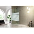 KASSANDRA - Paroi de douche fixe FRESH verre sérigraphié 110 cm - vignette