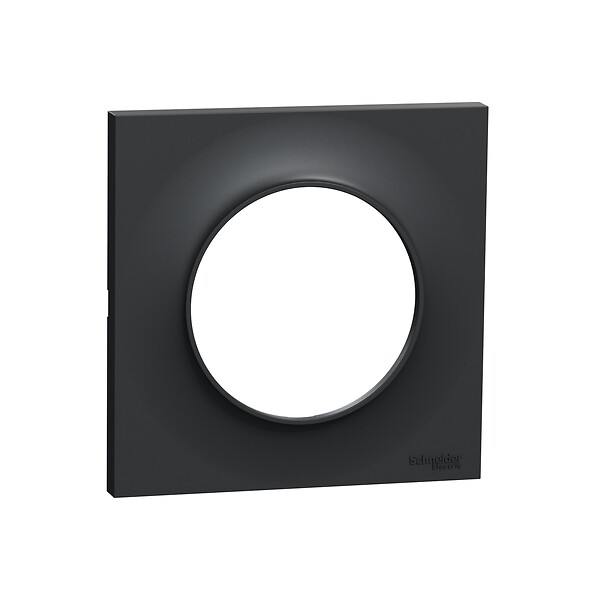SCHNEIDER ELECTRIC - Odace Styl -  plaque anthracite - 1 poste - large