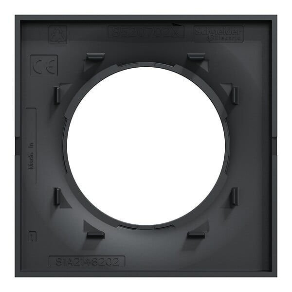 SCHNEIDER ELECTRIC - Odace Styl -  plaque anthracite - 1 poste - large