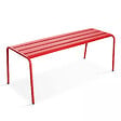 OVIALA - Banc de jardin en acier rouge - Palavas - vignette