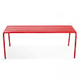 OVIALA - Banc de jardin en acier rouge - Palavas - vignette