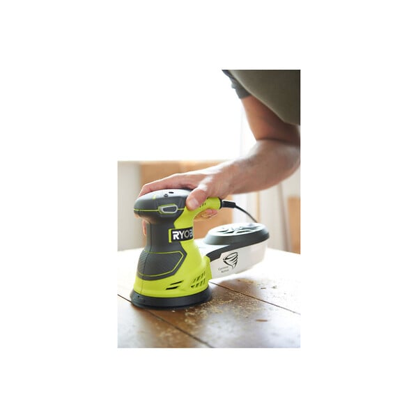 RYOBI - Pack RYOBI Ponceuse excentrique électrique ROS300 - 300W - 125mm - Plateau de ponçage - 125 mm - ROSP1A - large