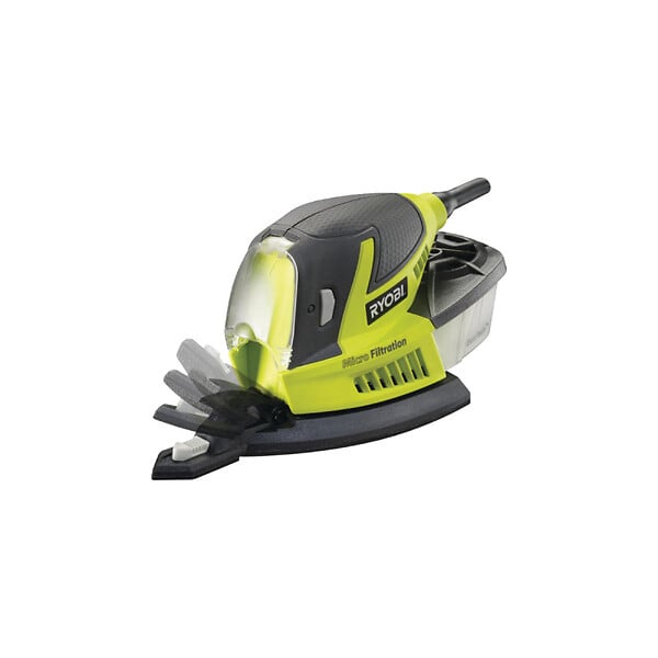 RYOBI - Pack RYOBI Ponceuse triangulaire - 100W - RPS100-GA20 - 40 abrasifs - SPS20A - large